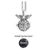Glow in the Dark Lava Stone Aromatherapy  Diffuser Necklace