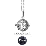 Glow in the Dark Lava Stone Aromatherapy  Diffuser Necklace
