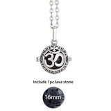 Glow in the Dark Lava Stone Aromatherapy  Diffuser Necklace