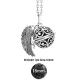 Glow in the Dark Lava Stone Aromatherapy  Diffuser Necklace
