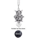 Glow in the Dark Lava Stone Aromatherapy  Diffuser Necklace