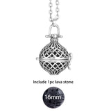 Glow in the Dark Lava Stone Aromatherapy  Diffuser Necklace
