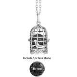 Glow in the Dark Lava Stone Aromatherapy  Diffuser Necklace