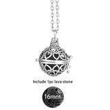 Glow in the Dark Lava Stone Aromatherapy  Diffuser Necklace