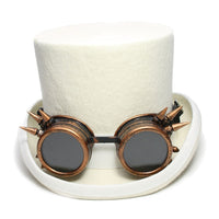 Steam Punk Top Hat With Copper Goggles