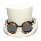 Steam Punk Top Hat With Copper Goggles