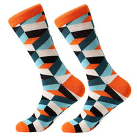 Mens cool Trippy Socks geometric pattern socks