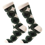 Mens cool Trippy Socks geometric pattern socks