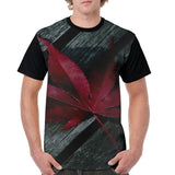 Rasta Colors keep calm and smoke weed 3D men's short sleeve T-shirt