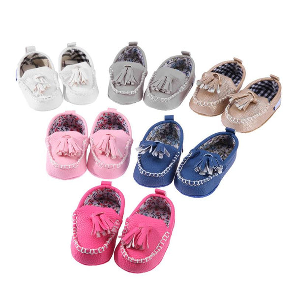 Handmade Leather Moccasin Baby Shoes