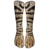 Animal Print Casual High Ankle Socks