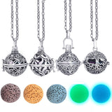 Glow in the Dark Lava Stone Aromatherapy  Diffuser Necklace