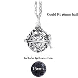 Glow in the Dark Lava Stone Aromatherapy  Diffuser Necklace