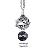 Glow in the Dark Lava Stone Aromatherapy  Diffuser Necklace