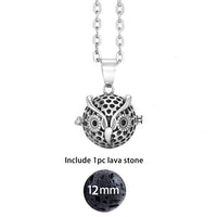 Glow in the Dark Lava Stone Aromatherapy  Diffuser Necklace