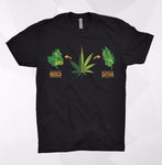 2019 New Arrival Men'S Fashion Funny Tees Men Short Weed T Shirt  Retro T Shirts