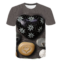 Weed Leaf T Shirt Summer Short Sleeve Men Women 3D T-shirts Funny Streetwear Camisetas Tee Shirt Homme De Marque 2019 Flower Tee