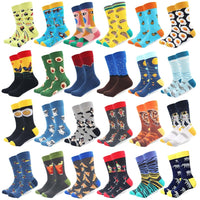 Cotton Colored Multi Pattern Skateboard Sock