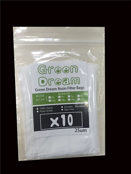25/90/120/160 micron 1.75x4 inch Wholesale Rosin Extraction Tech filter Nylon mesh screen bags heat press - 20 parks